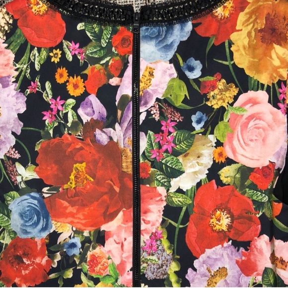 alice + olivia Rapunzel lace trim floral dress - Picture 7 of 8